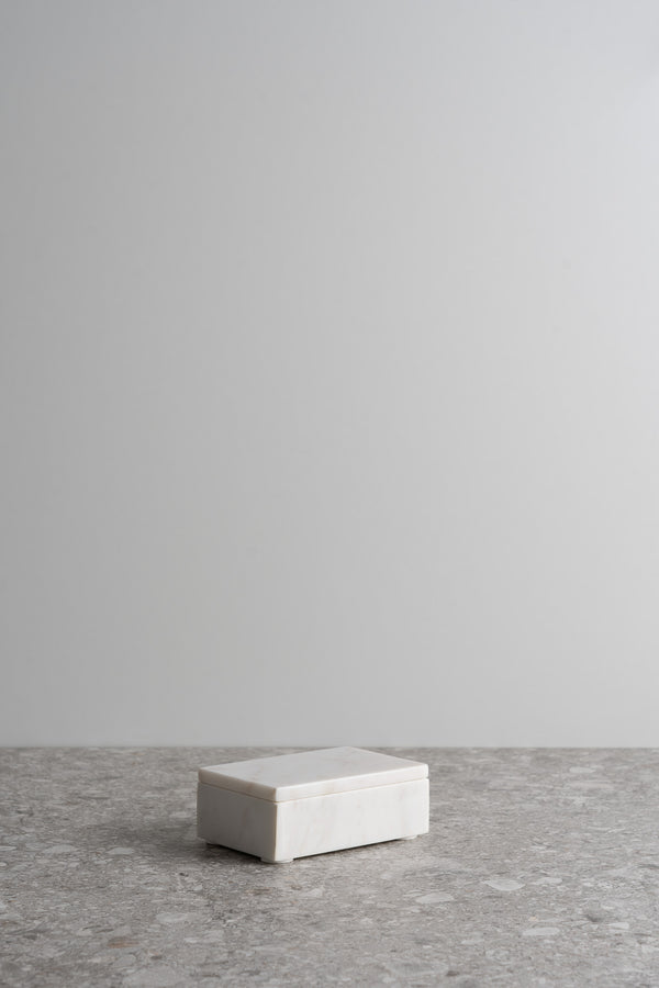 Rectangular Box - White Marble