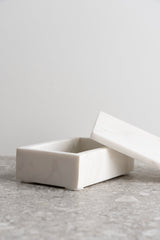 Rectangular Box - White Marble