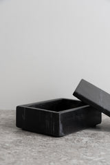 Rectangular Box - Black Marble